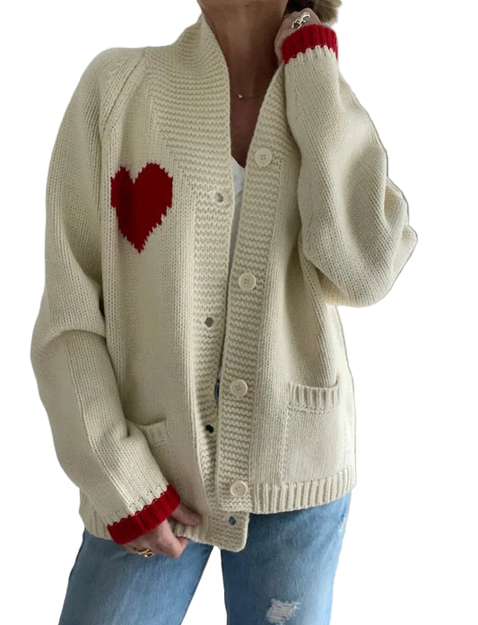 Varsity Heart Cardigan