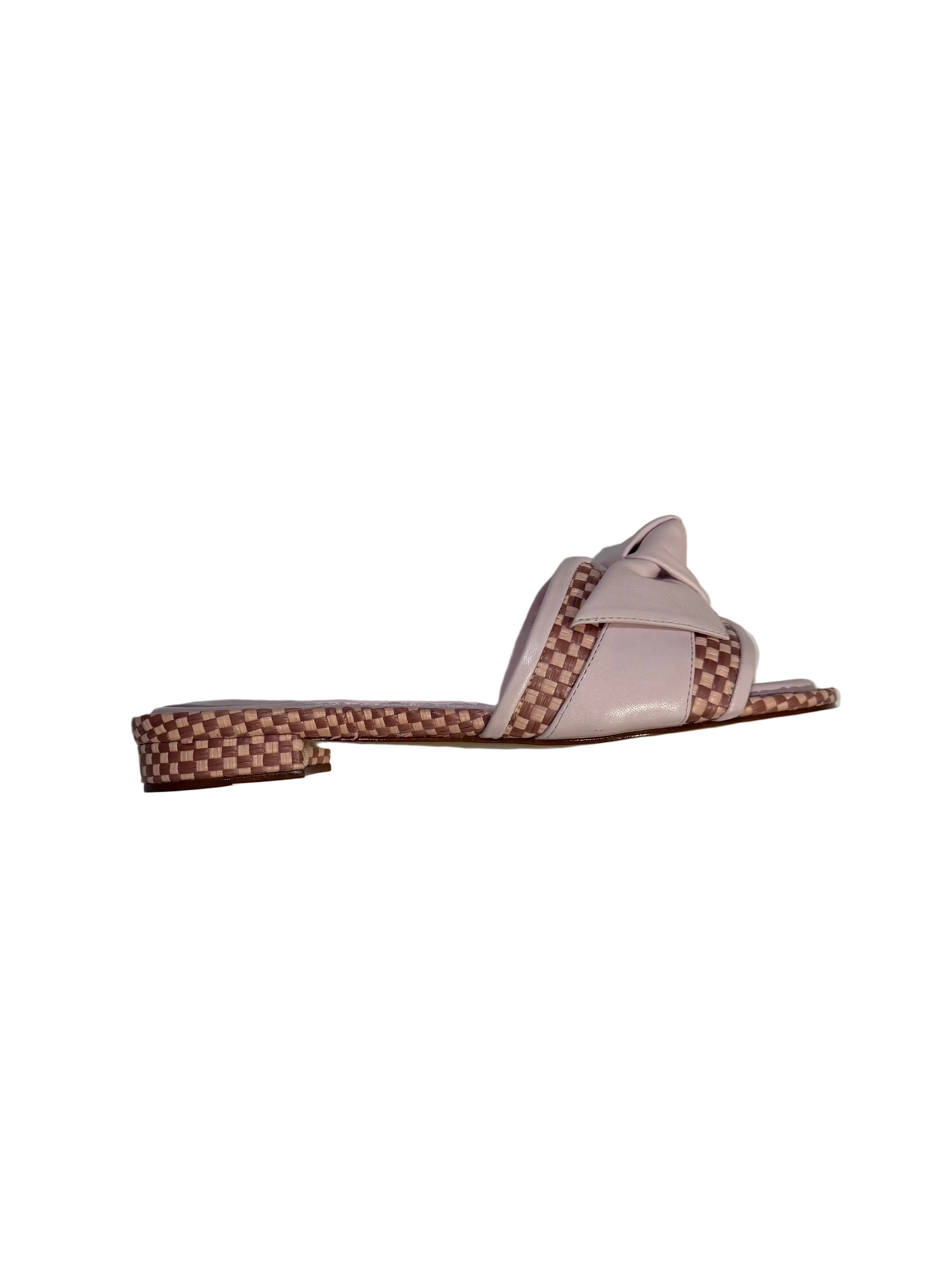 Maxi Clarita Padded Raffia Flats - The Lake Forest Shop