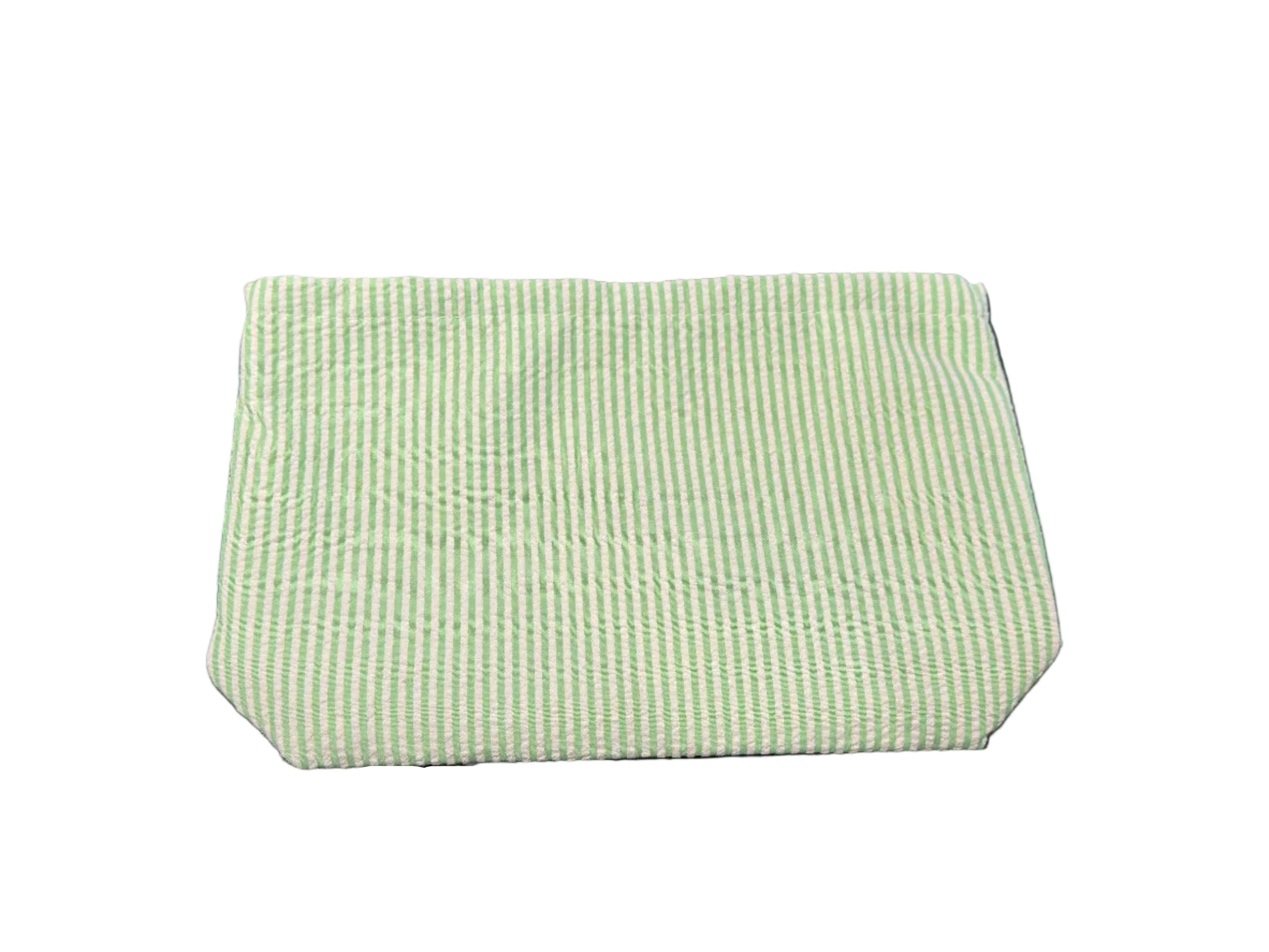 Searsucker Pouch - The Lake Forest Shop