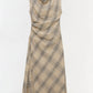 Burke S/L Draped Midi Dress - The Lake Forest Shop
