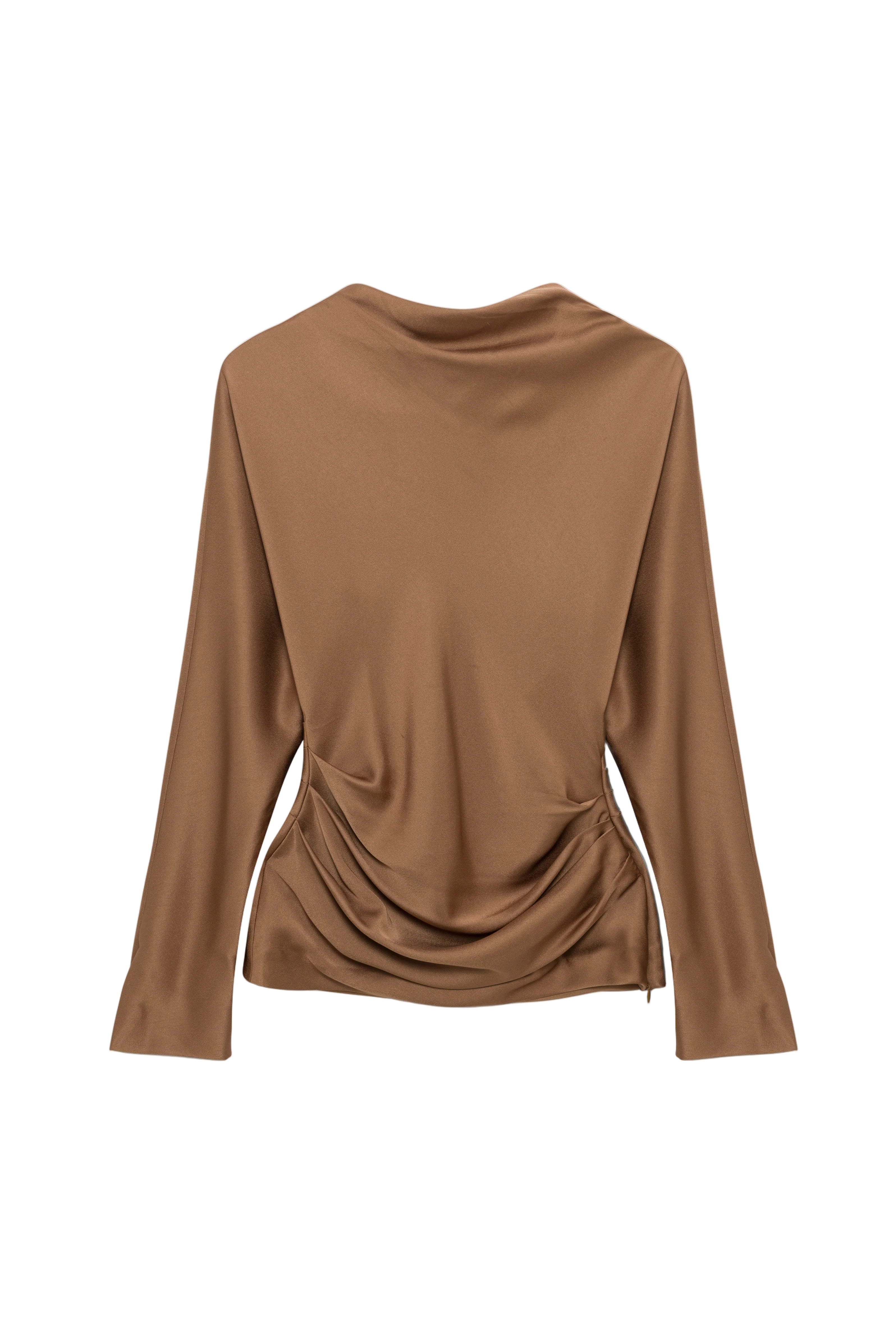Victoria L/S Draped Top - The Lake Forest Shop