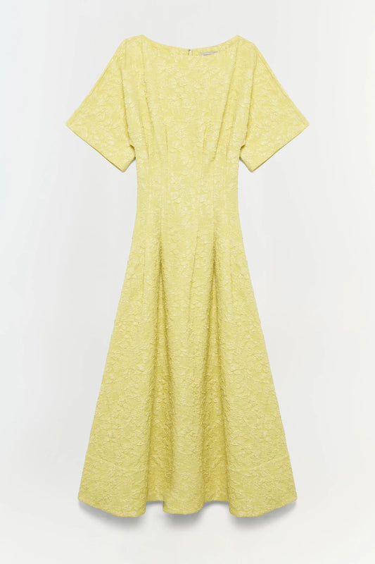 Simkhai Rosalie Dress Citrine Yellow