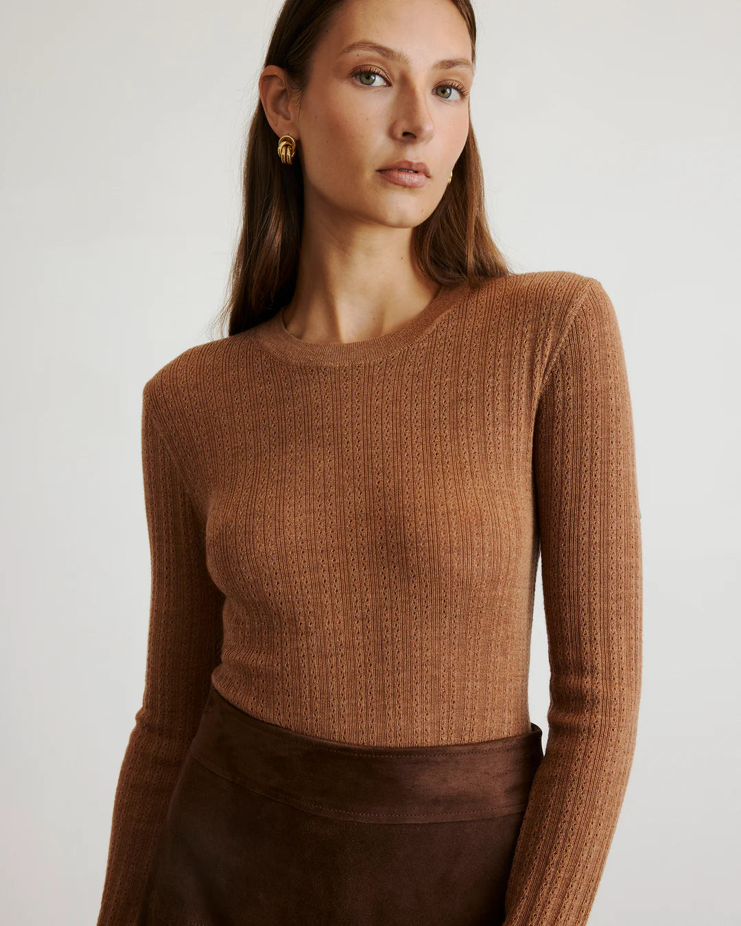 Crew Neck Kayden Knit Top - The Lake Forest Shop