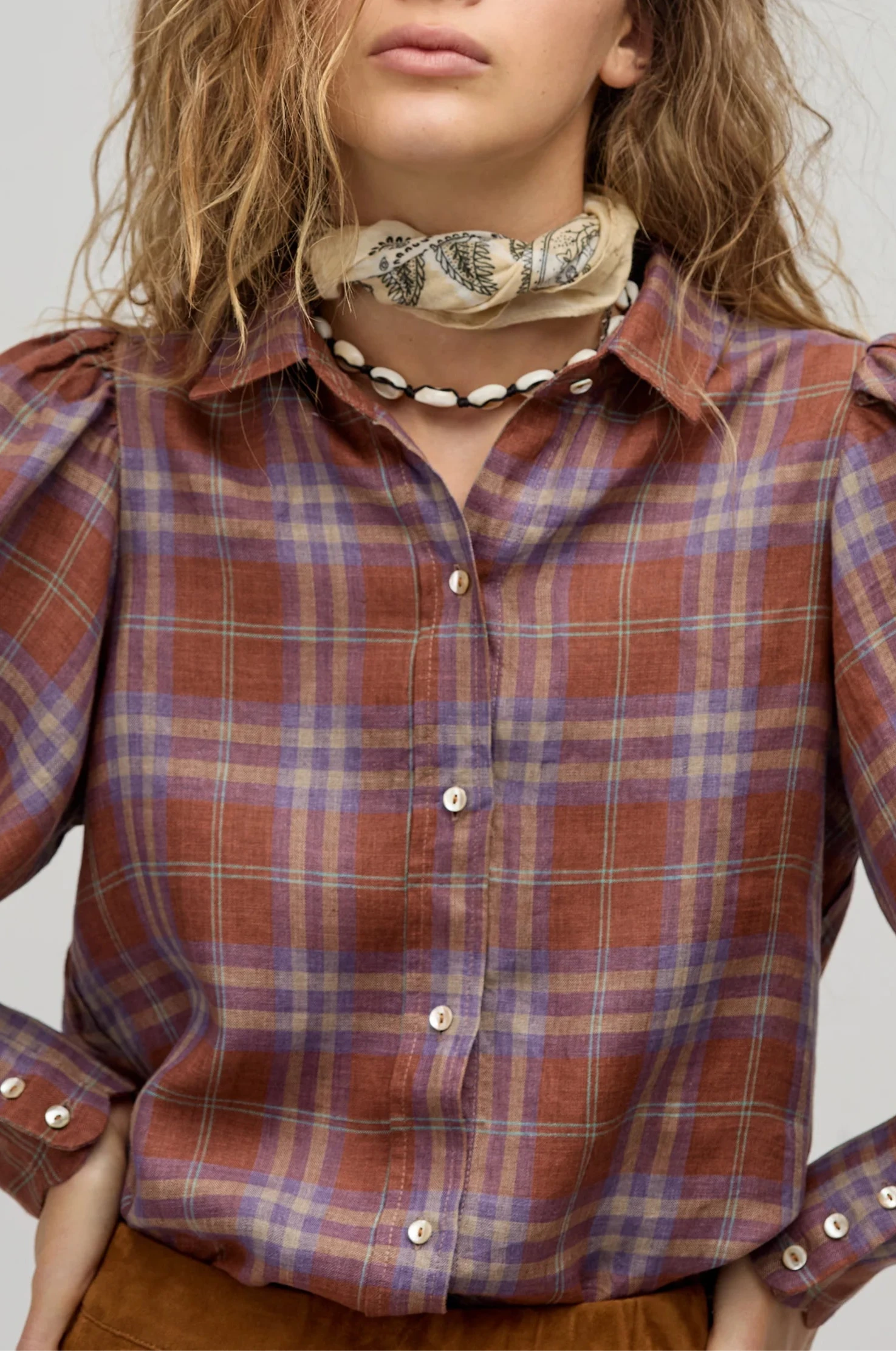 Camille Linen Shirt - The Lake Forest Shop