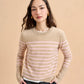 Lean Lines Sweater-Tan/Blush