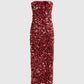 Rayna sequin bustier maxi dress - MULBERRY