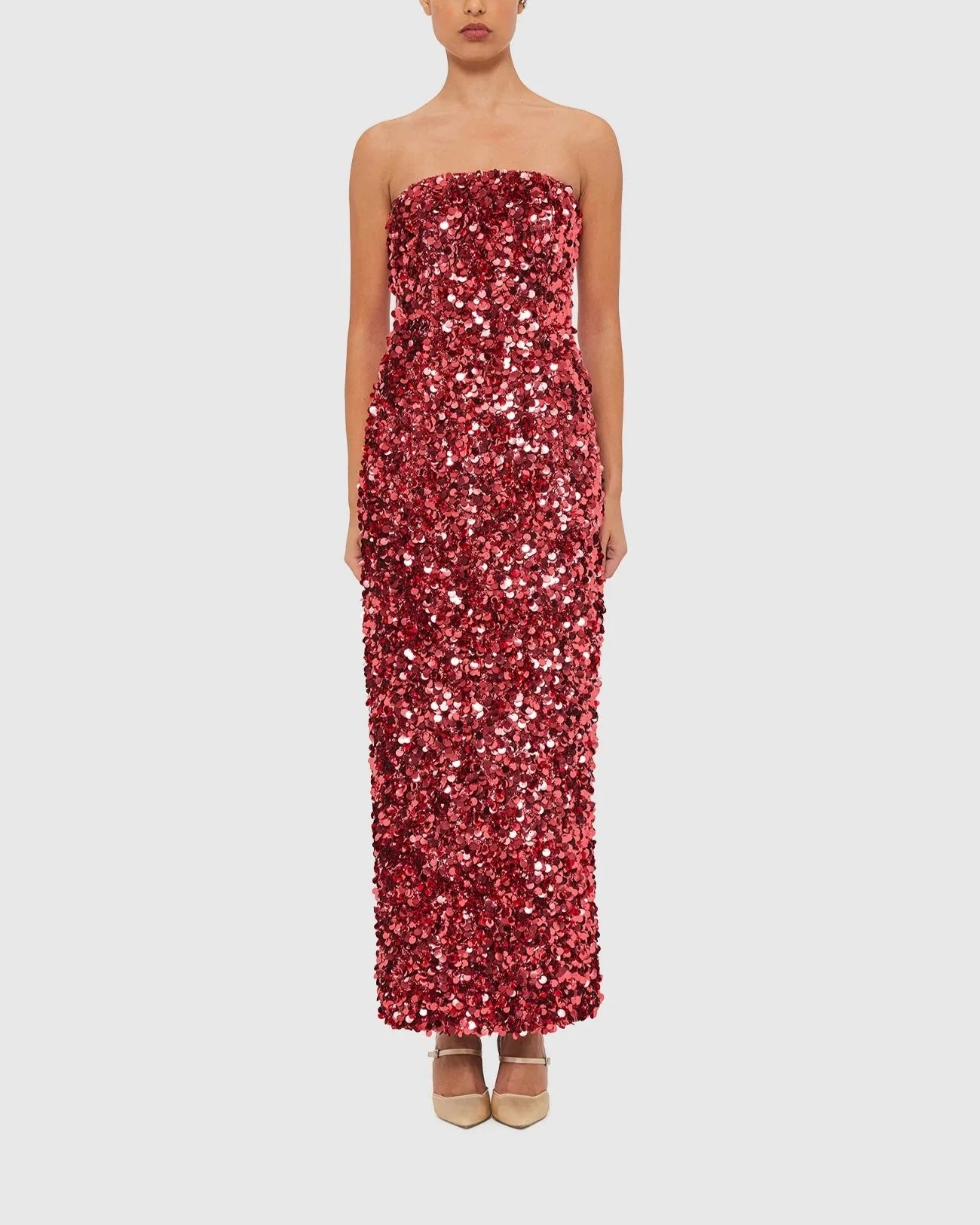 Rayna sequin bustier maxi dress - MULBERRY