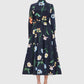 Zara Shirt Dress Ebony Botanical