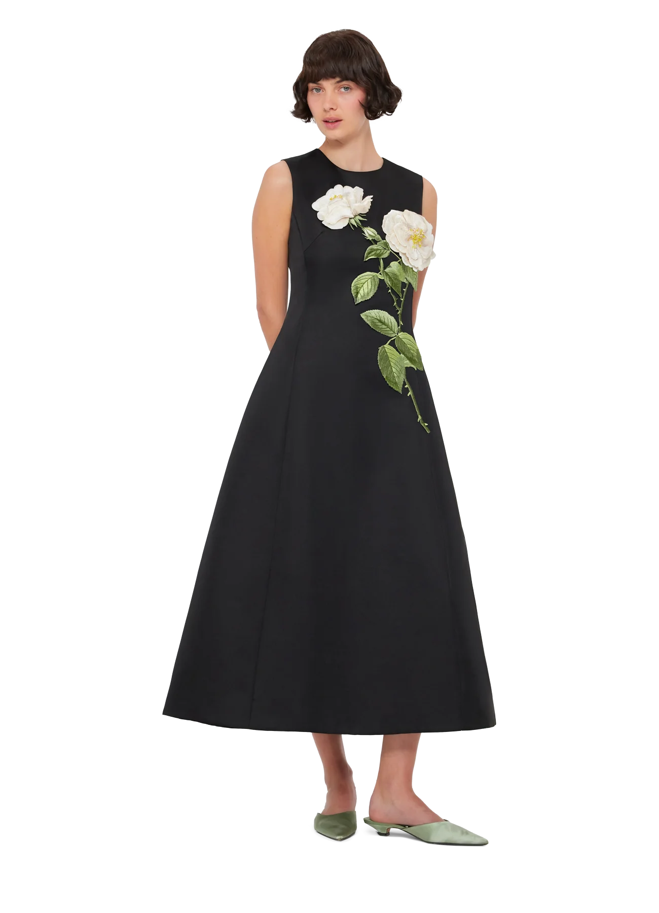 Cleo Embellished Sleeveless Midi Dress