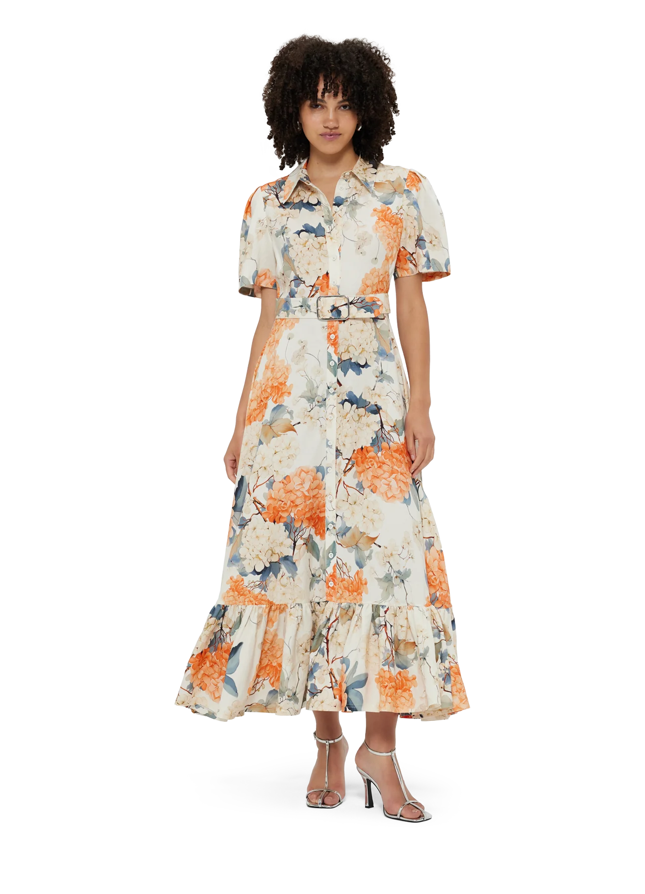 Bianca short Sleeve Midi Dress