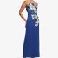Ava Applique Floral Bustier Maxi Dress
