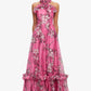 Isabelle Ruffled Halterneck Maxi Dress