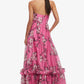Isabelle Ruffled Halterneck Maxi Dress
