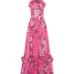 Isabelle Ruffled Halterneck Maxi Dress