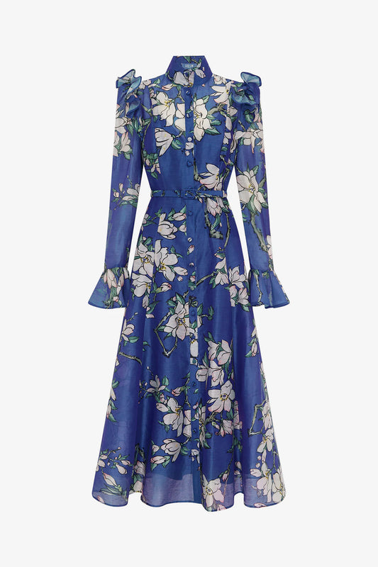 Katrina Butterfly Sleeve Midi Dress
