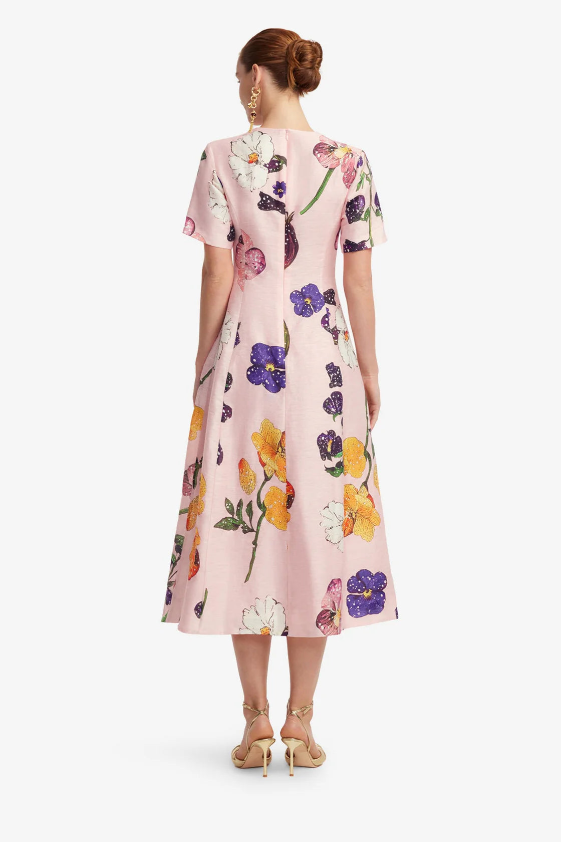 Caroline Short Sleeve Midi Dress