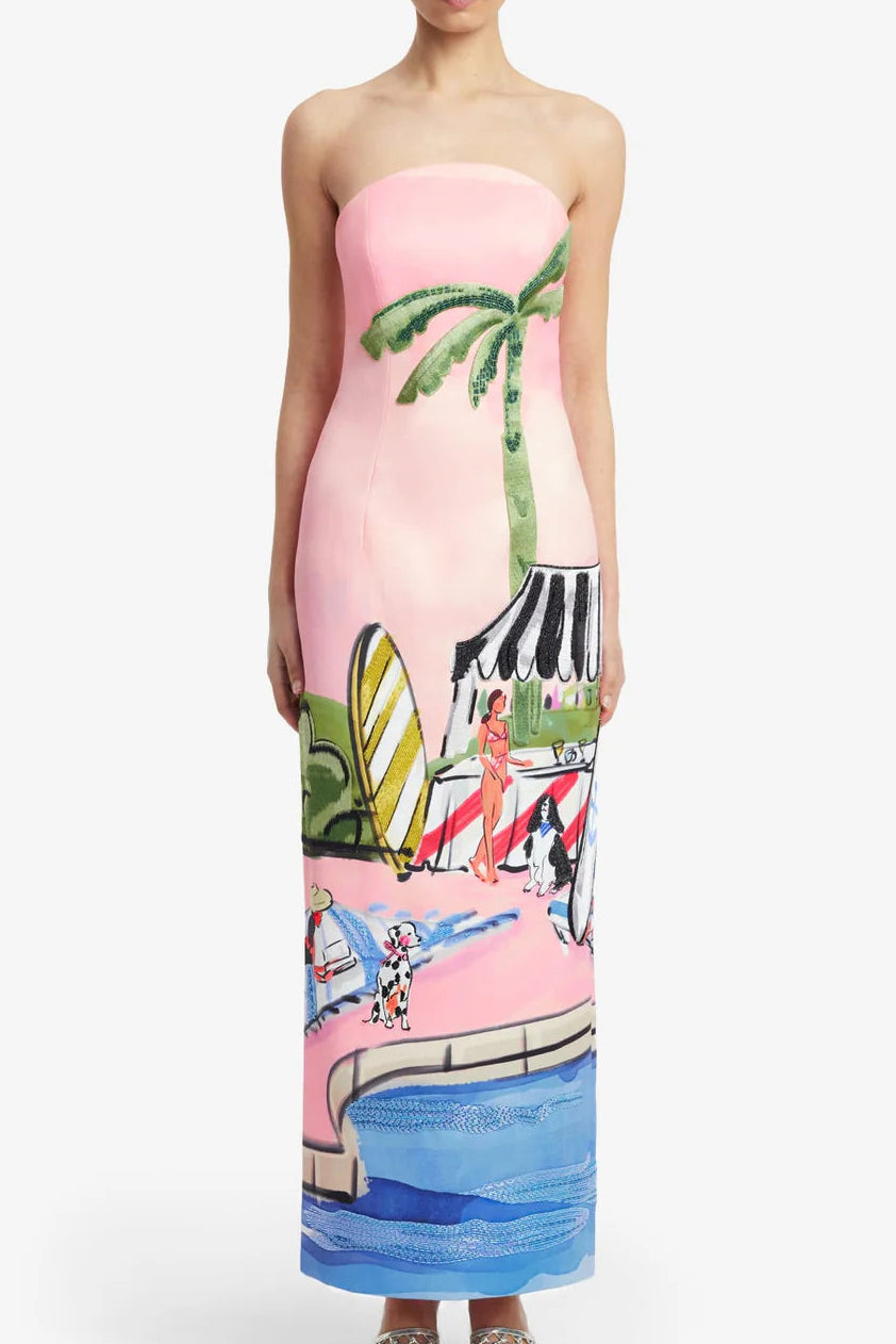 Ava Bustier Maxi Dress