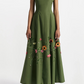 Seamed A-Line Dress