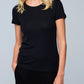 Lyocell Cotton Baby Rib Short Sleeve 0Crewneck