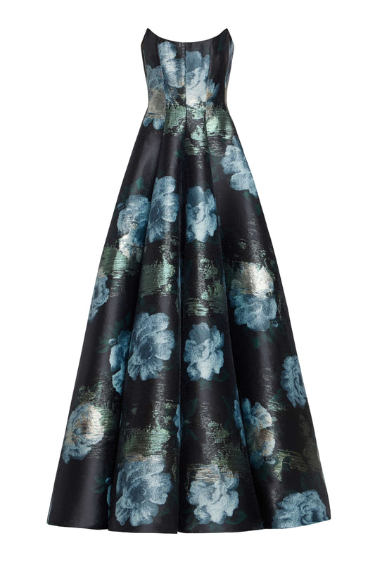 Strapless Full Skirt Gown