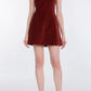 Brooke Square Neck Mini Dress w/Bow