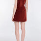 Brooke Square Neck Mini Dress w/Bow