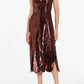 Brandy Paillette Carwash Midi Dress