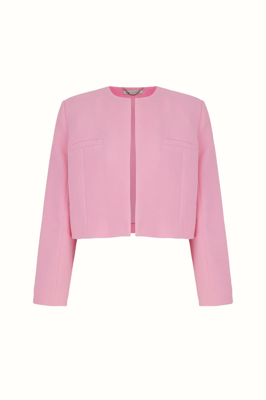 Mirca Jacket in Pink Double Crepe