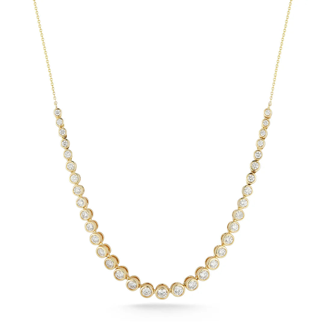 Dana Rebecca Designs Lulu Jack Graduating Bezel Tennis Necklace