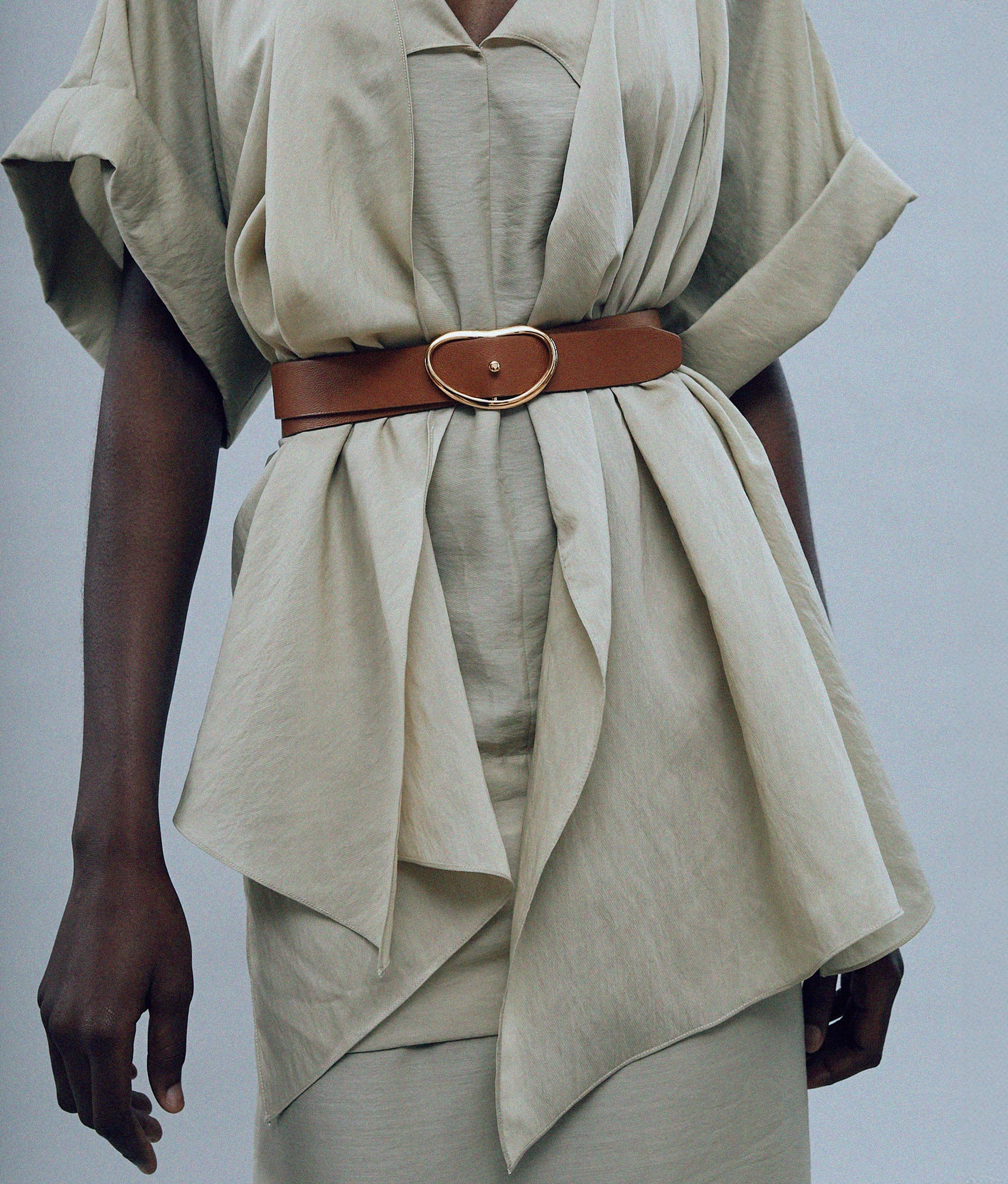 Wide Georgia Belt Tan - The Lake Forest Shop