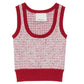 Tweed Bloucle Scoop Neck Tank - The Lake Forest Shop