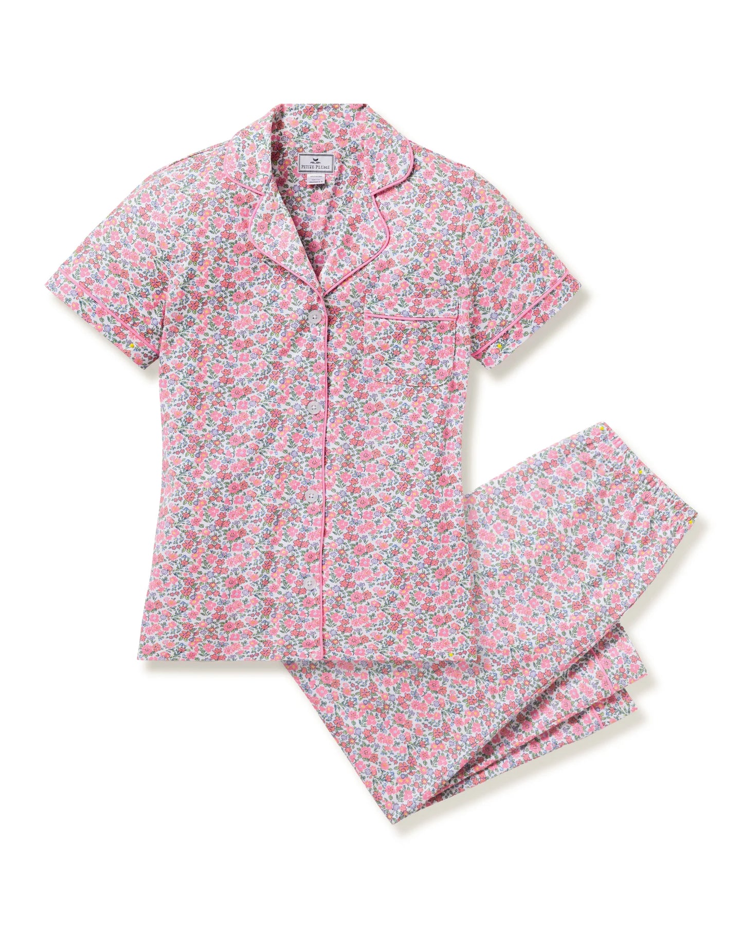 Pima Crop Pajama Set