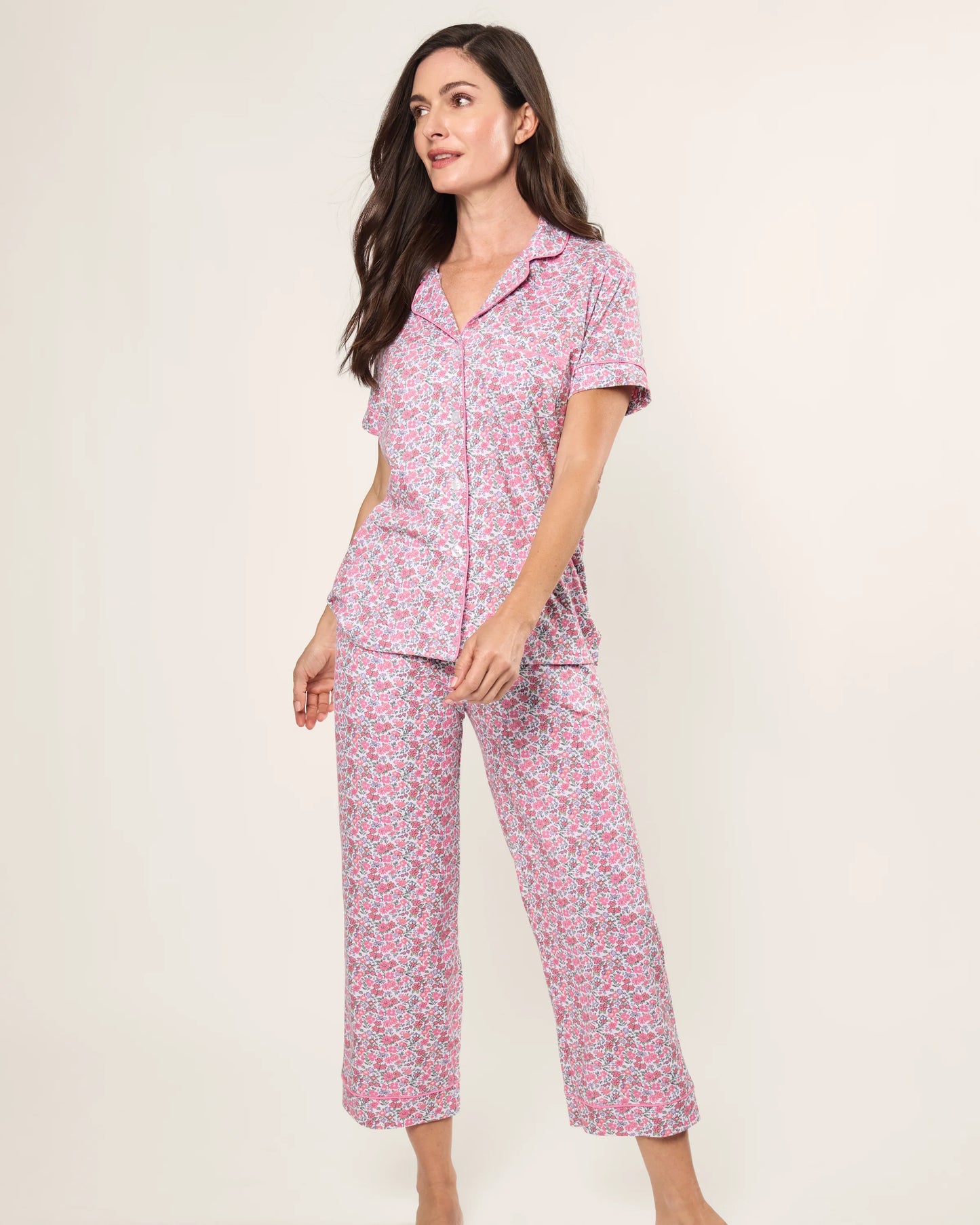Pima Crop Pajama Set