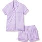 Petite Plume Pajama Set Pima Short Sleeve in Lavender