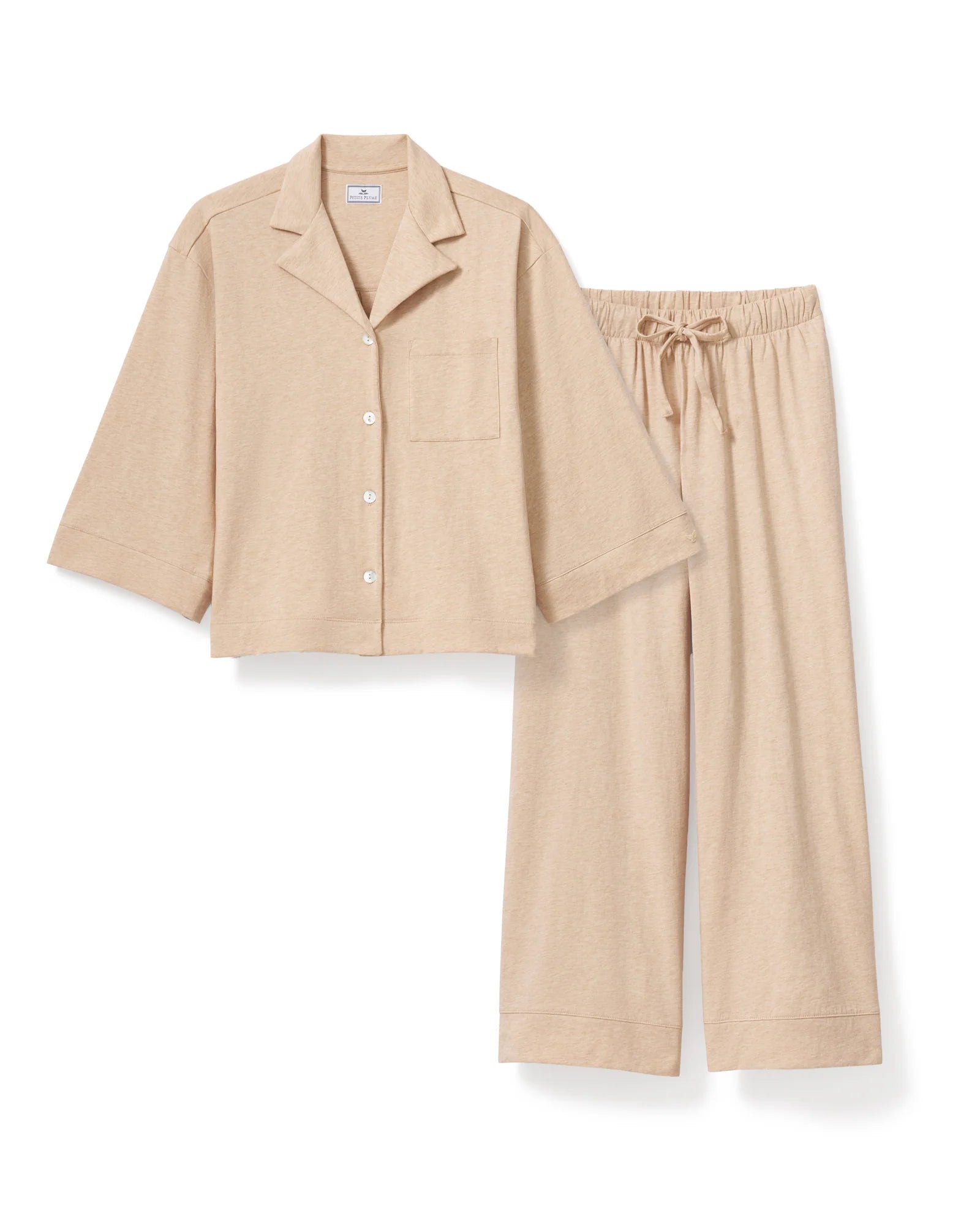 Olivia Wide Leg Pima Pajama Set - The Lake Forest Shop