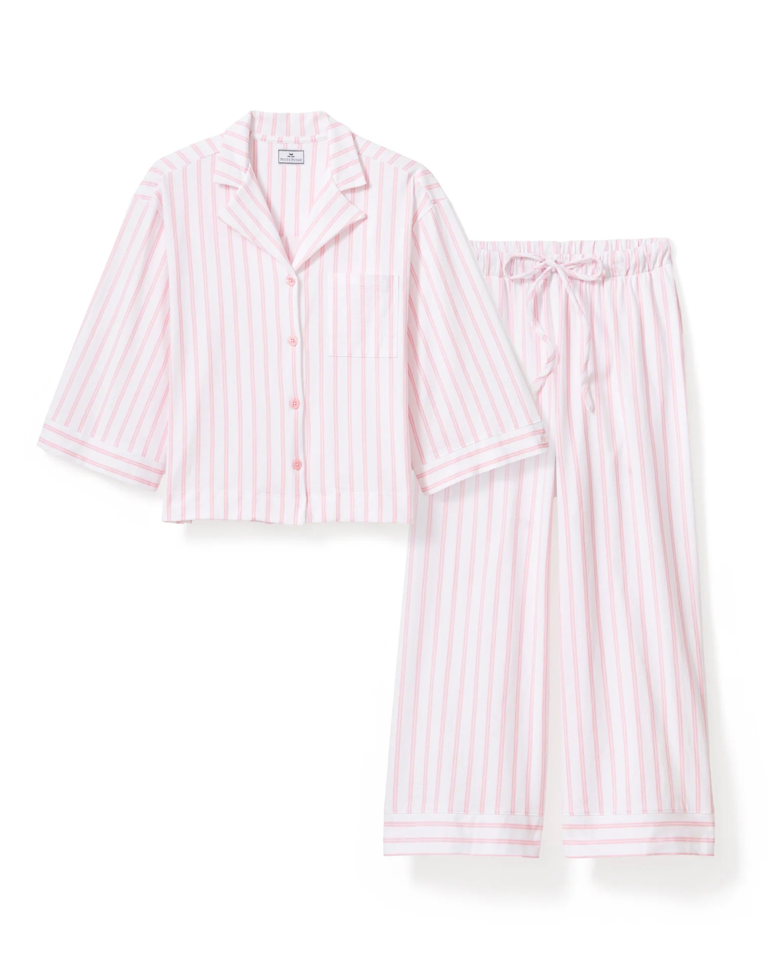 Olivia Wide Leg Pima Pajama Set - The Lake Forest Shop