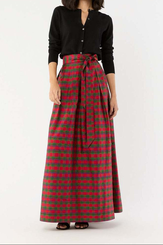 Pleated Wrap Skirt