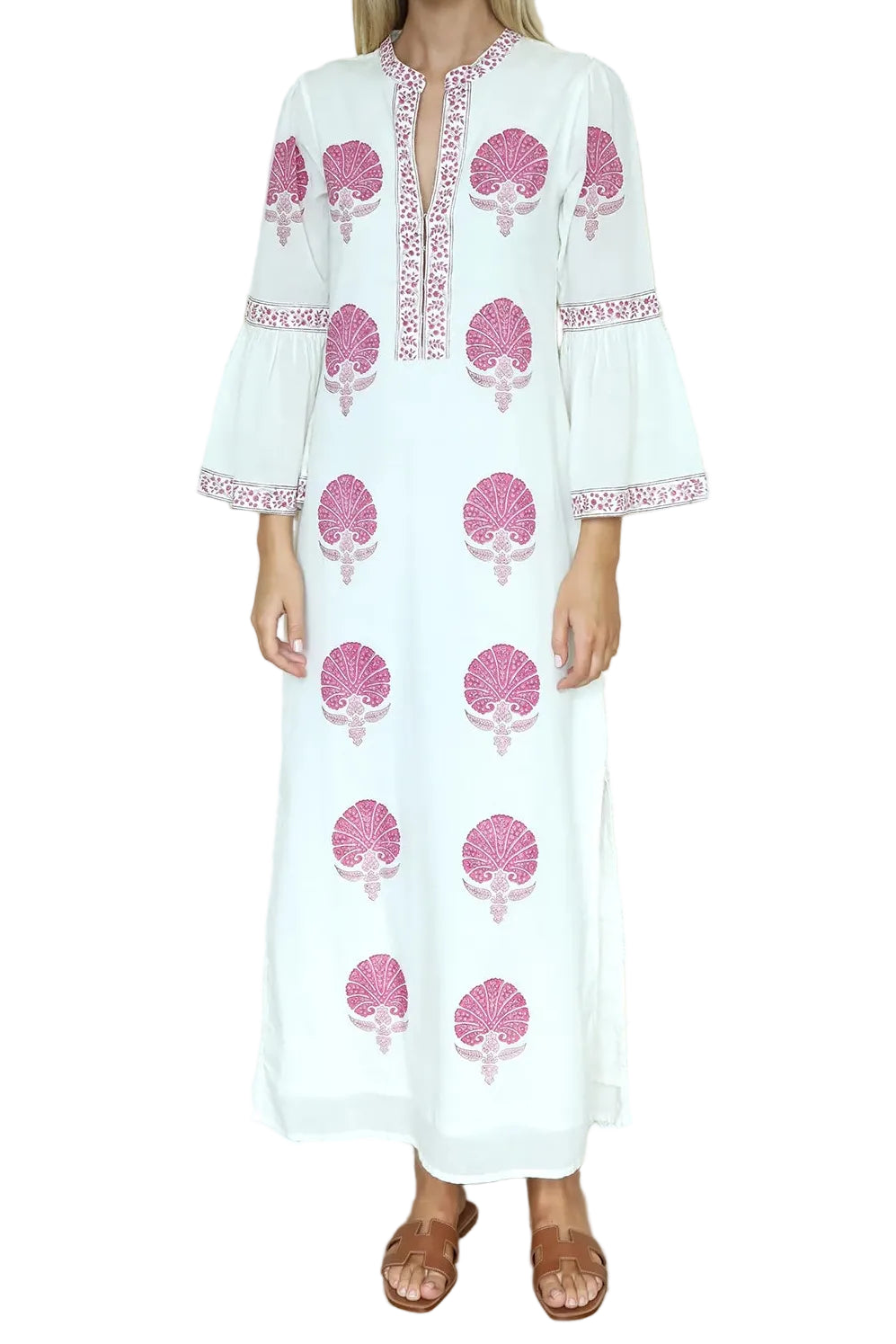 Pomegranate Medallion Kaftan - The Lake Forest Shop