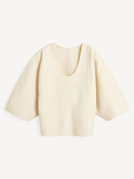 By Malene Birger Calya Wool Blouse Pearl