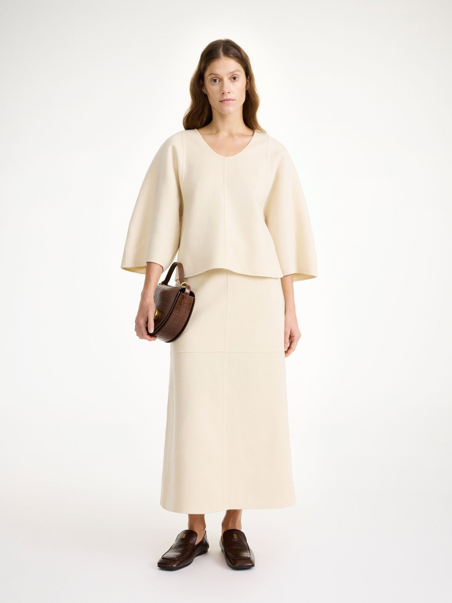 By Malene Birger Calya Wool Blouse Pearl