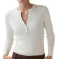 Nia L/S Ribbed Henley