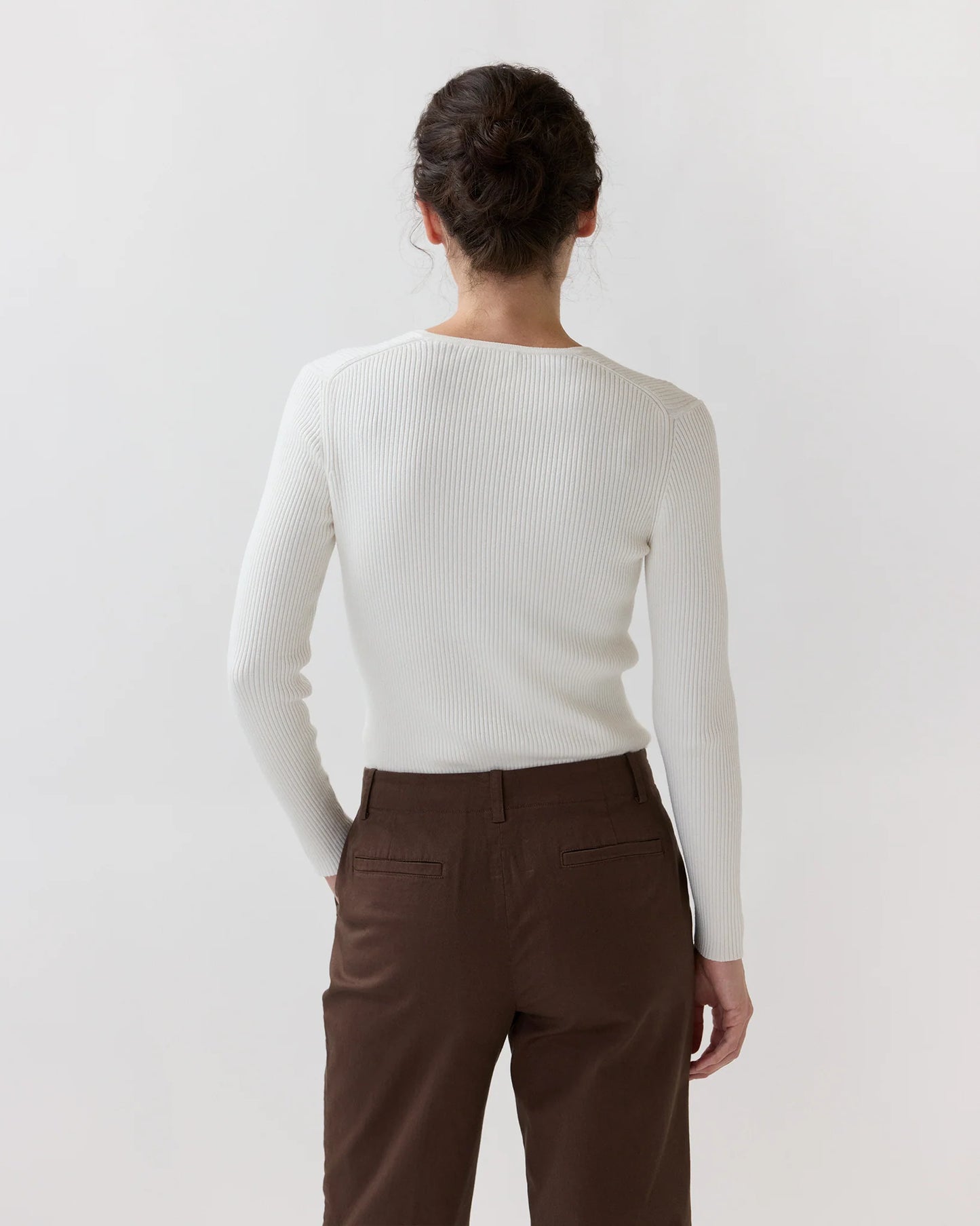 Nia L/S Ribbed Henley