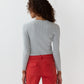 Nia L/S Ribbed Henley