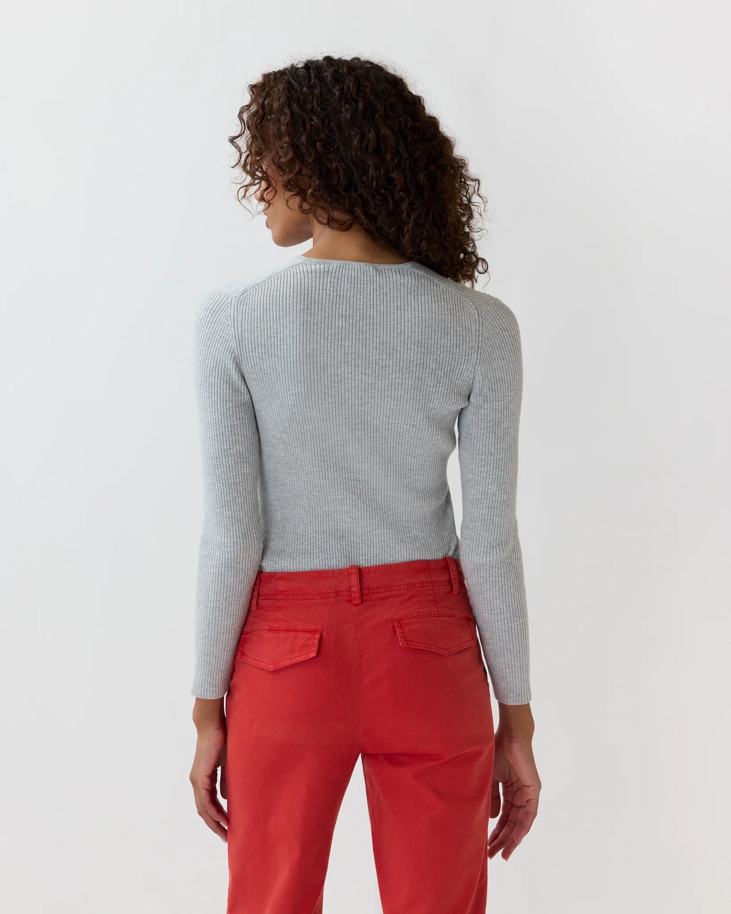 Nia L/S Ribbed Henley