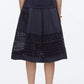 Broderie Anglaise Patchwork Midi Skirt - The Lake Forest Shop