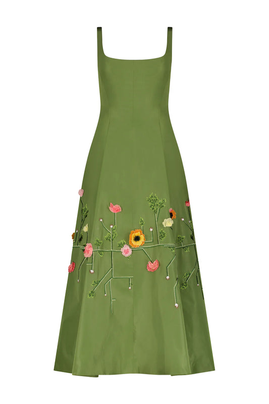 Seamed A-Line Dress
