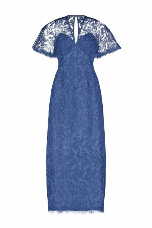 Tulip V-Neck A-Line Dress  Cornflower