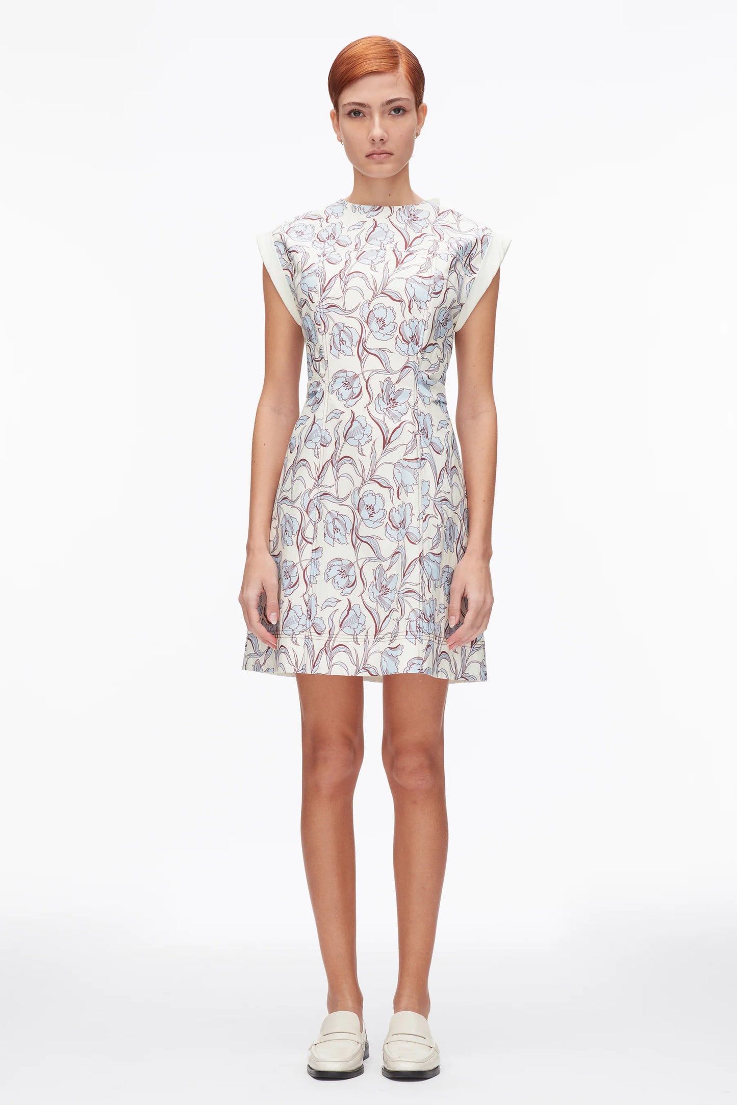 Short Sleeve Floral Mini Dress - The Lake Forest Shop