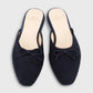 Joy Mule in Navy Suede