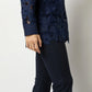 Josephine Bib Tunic Navy Floral Guipure Lace